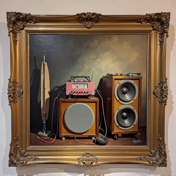 Painted amplifiers