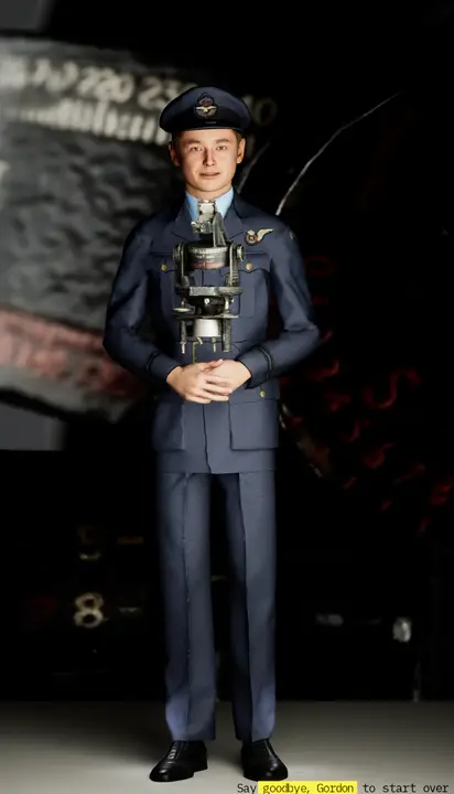 MetaHuman airman in period uniform